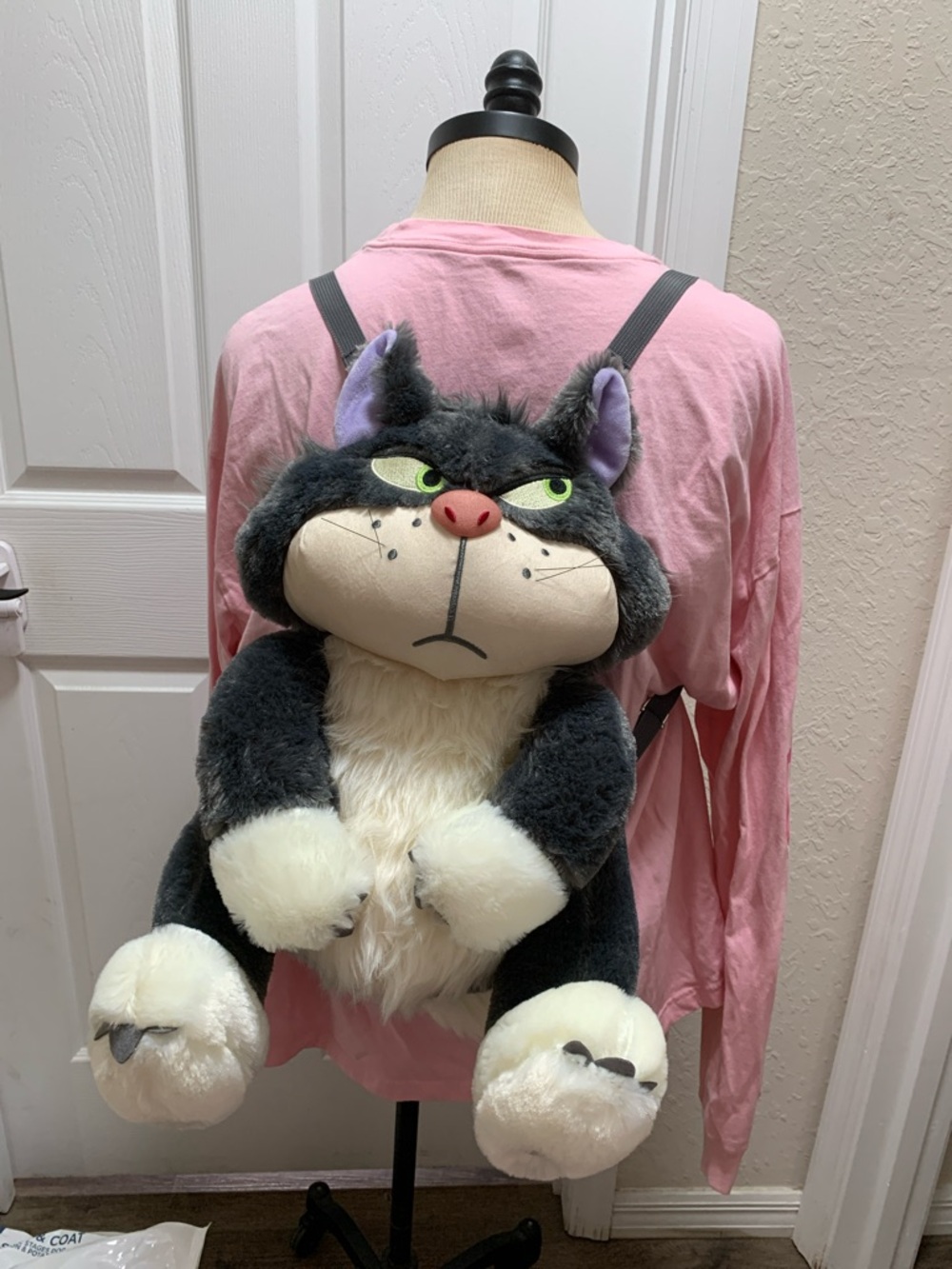 Disney parks Japan Lucifer Cat Plush Backpack